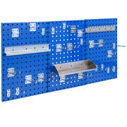 Wall-Mounted Pegboard Kit with 3 Pegboards for Garage Workshop-Navy