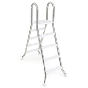 75.6" Above Ground Pool Ladder A-Frame Swimming Pool 4-Step Ladder for Up to 55" Pool Wall Height