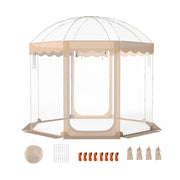Pop Up Bubble Tent 10x10 FT for 8-10 People Weatherproof Pod with 540¬∞ Panoramic Clear PVC