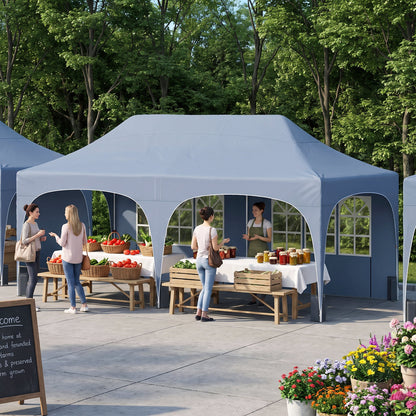 Pop Up Canopy Tent 10x20 ft with 6 Removable Sidewalls