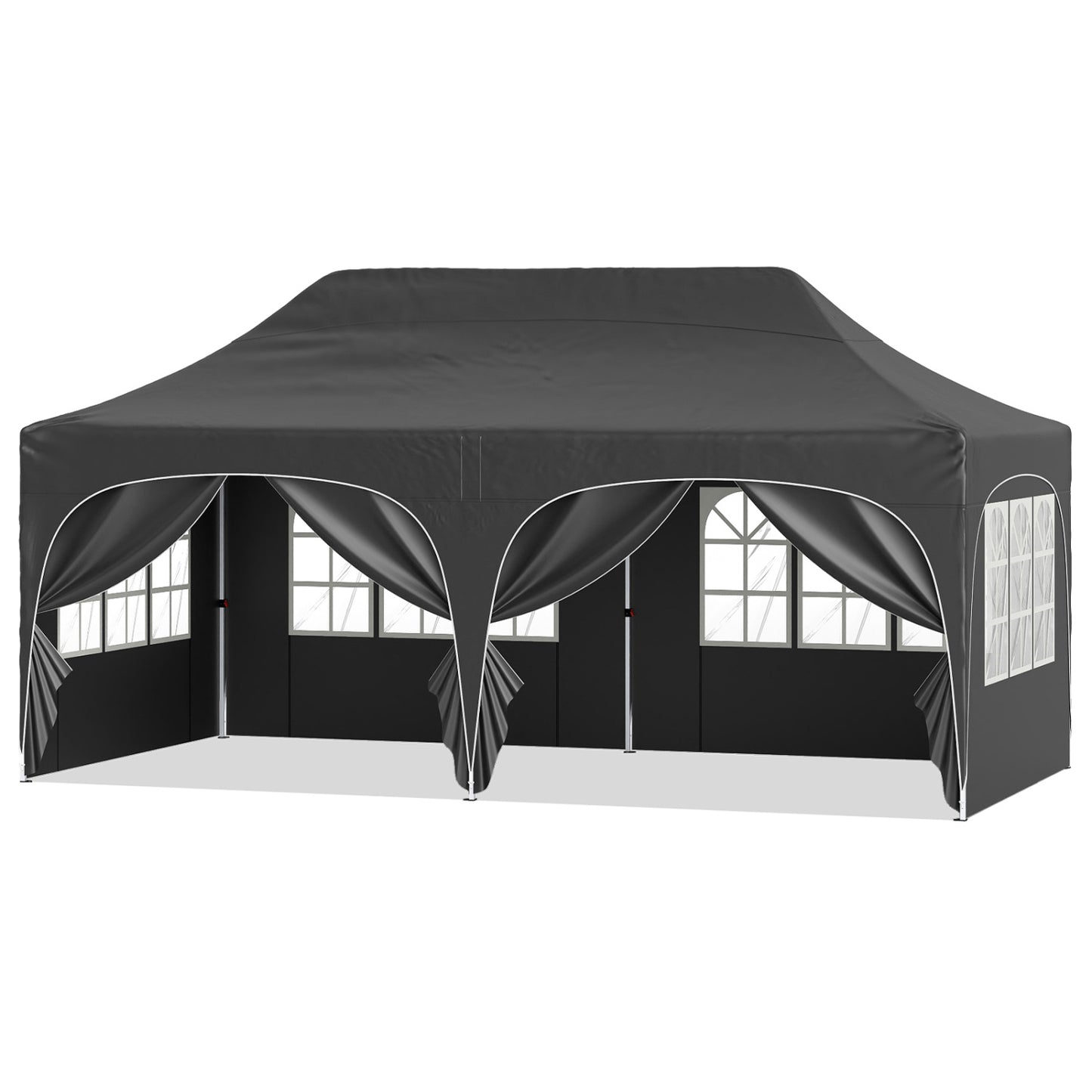 Pop Up Canopy Tent 10x20 ft with 6 Removable Sidewalls