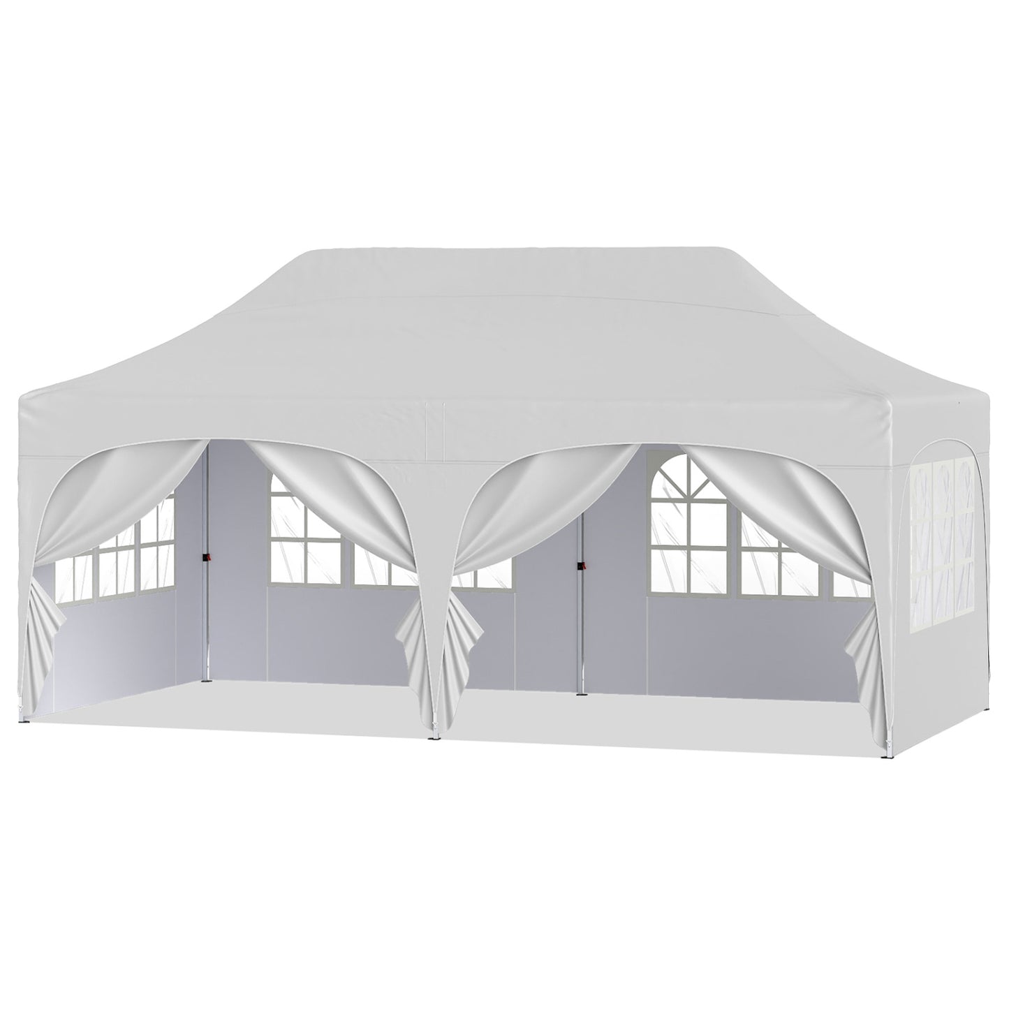Pop Up Canopy Tent 10x20 ft with 6 Removable Sidewalls