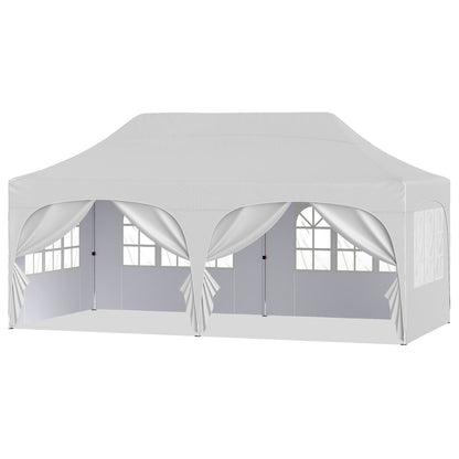 Pop Up Canopy Tent 10x20 ft with 6 Removable Sidewalls