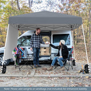 8 X 8 Feet Pop up Canopy Tent with 1 Sidewall and Portable Backpack