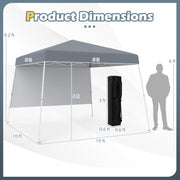 8 X 8 Feet Pop up Canopy Tent with 1 Sidewall and Portable Backpack