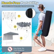 8 X 8 Feet Pop up Canopy Tent with 1 Sidewall and Portable Backpack