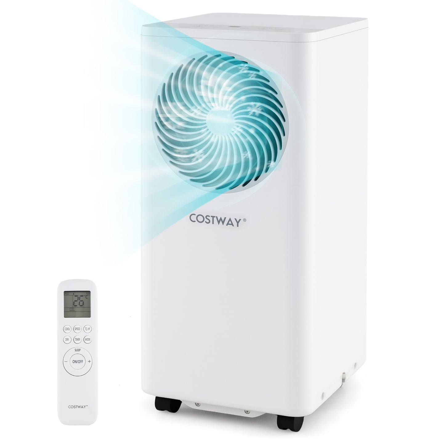 8200/10000 BTU Portable Air Conditioner 3-in-1 Stand up AC Unit with Dehumidifier-10000 BTU - 10000 Btu