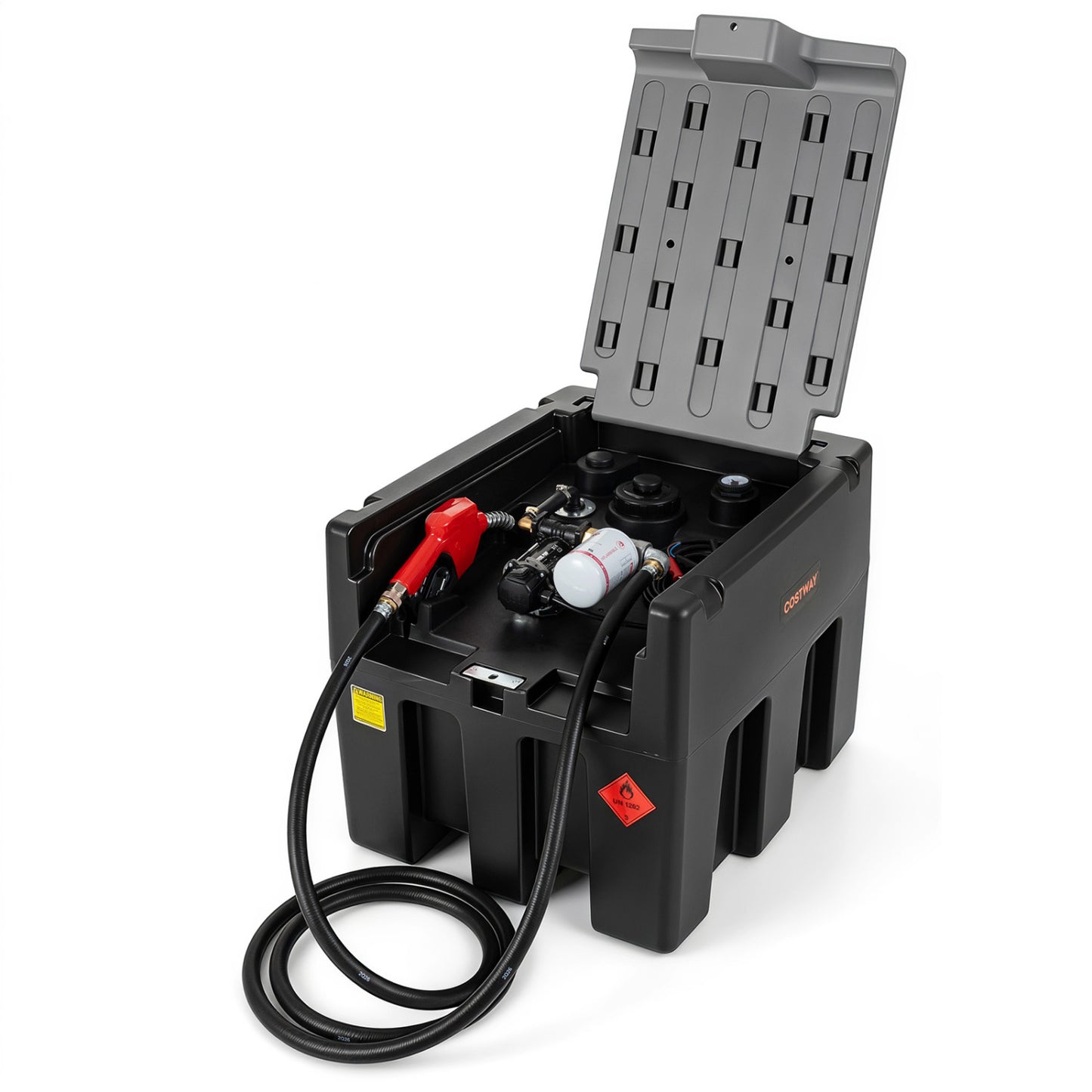 Portable Diesel Tank 53 Gallon with 13.2 GPM Transfer Pump