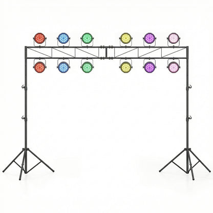 Portable Lighting Truss System Height Adjustable DJ Light Stand with 2 Folding Tripods