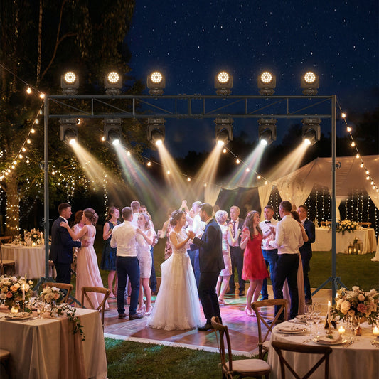 Portable Lighting Truss System Height Adjustable DJ Light Stand with 2 Folding Tripods
