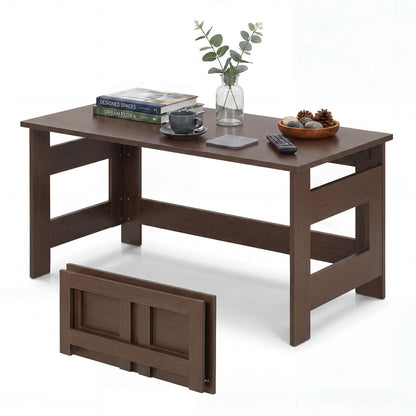 Folding Coffee Table with Collapsible Legs - 31.5" x 16"