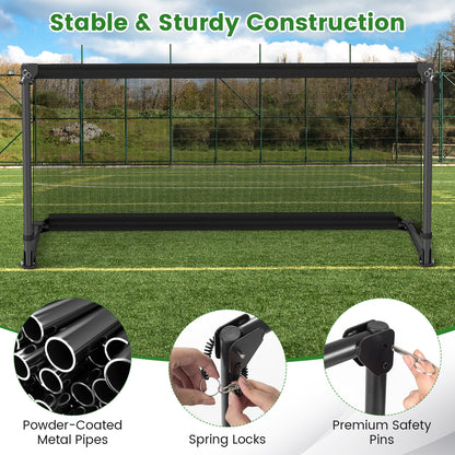 Portable POP Up Toddler Soccer Net with Metal Frame-L