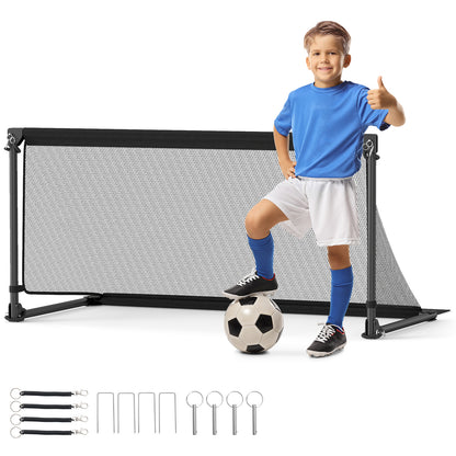 Portable POP Up Toddler Soccer Net with Metal Frame-M