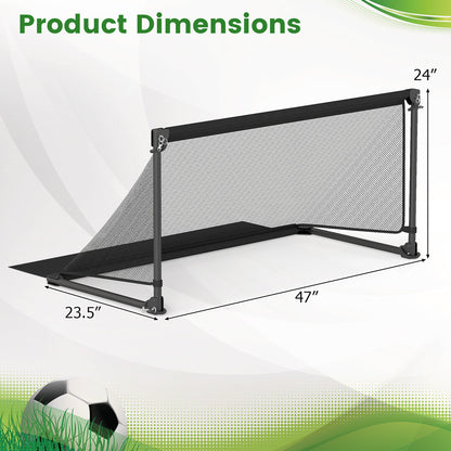 Portable POP Up Toddler Soccer Net with Metal Frame-M