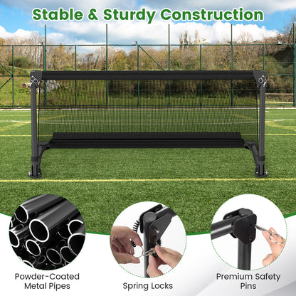 Portable POP Up Toddler Soccer Net with Metal Frame-S