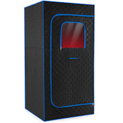 Portable Steam Sauna Box with 3L/1200W Fast-Heat Steamer and 15-Level Temperature-Blue