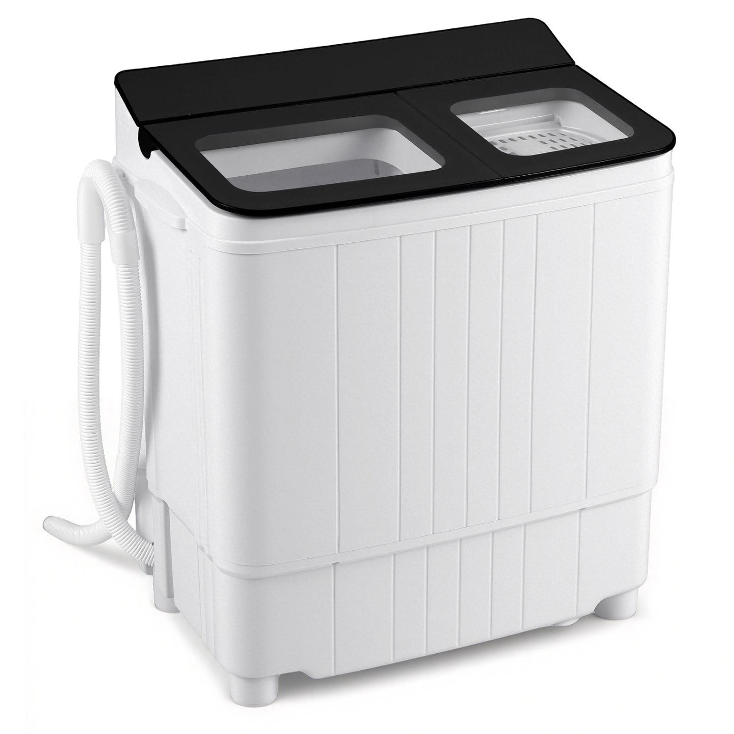 Portable Washing Machine 18 lbs Mini Laundry Machine with 11 LBS Washer-Black