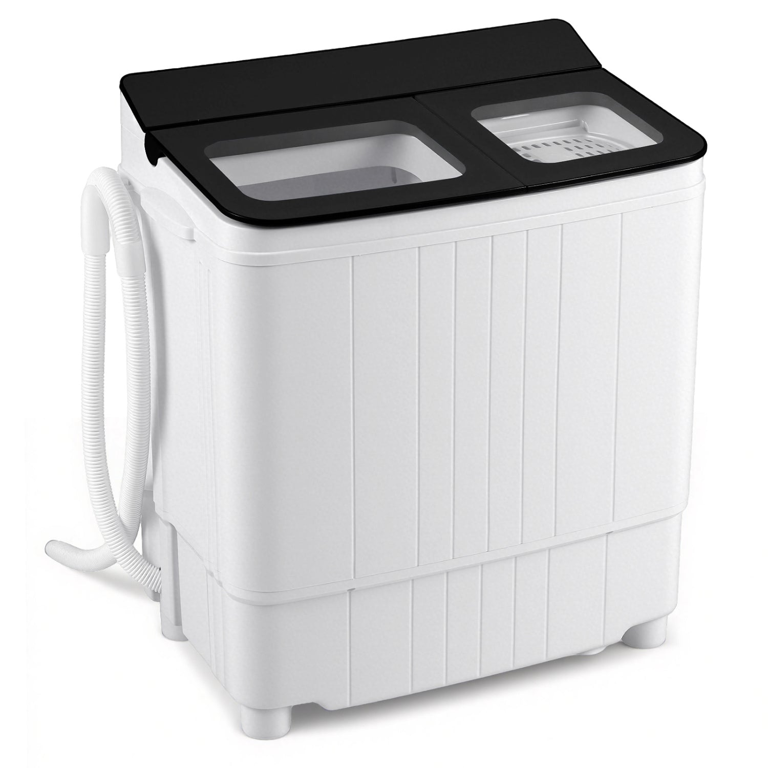 Portable Washing Machine 18 lbs Mini Laundry Machine with 11 LBS Washer-Black
