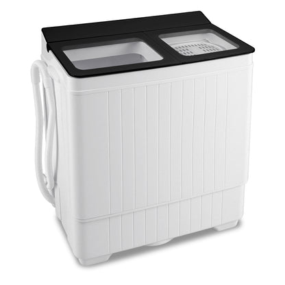 Portable Washing Machine with 18 LBS Washer and 8 LBS Spinner Combo-Black
