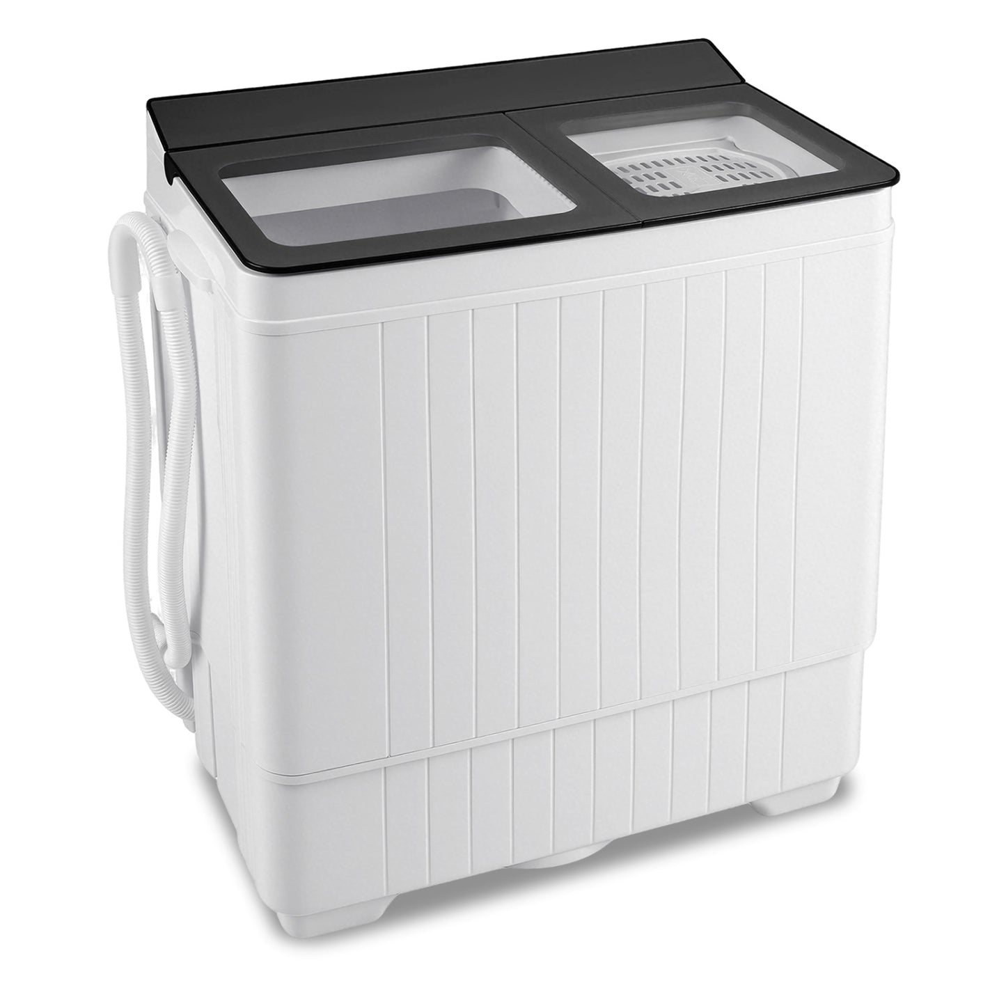 Portable Washing Machine with 18 LBS Washer and 8 LBS Spinner Combo-Gray
