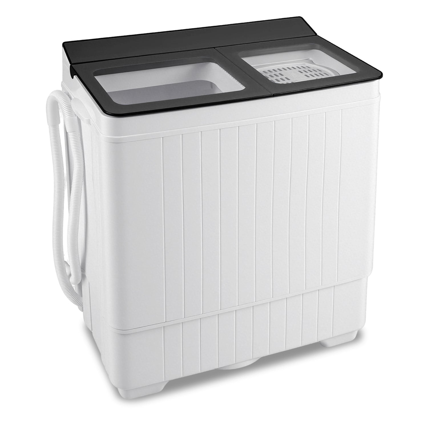 Portable Washing Machine with 18 LBS Washer and 8 LBS Spinner Combo-Gray