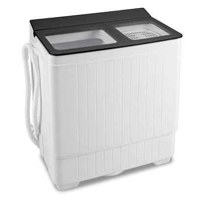 Portable Washing Machine with 18 LBS Washer and 8 LBS Spinner Combo-Gray