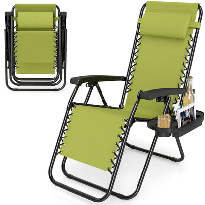 Zero Gravity Recliner Chair with Cup Holder and Pillow