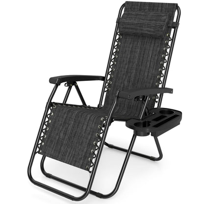 Zero Gravity Recliner Chair with Cup Holder and Pillow