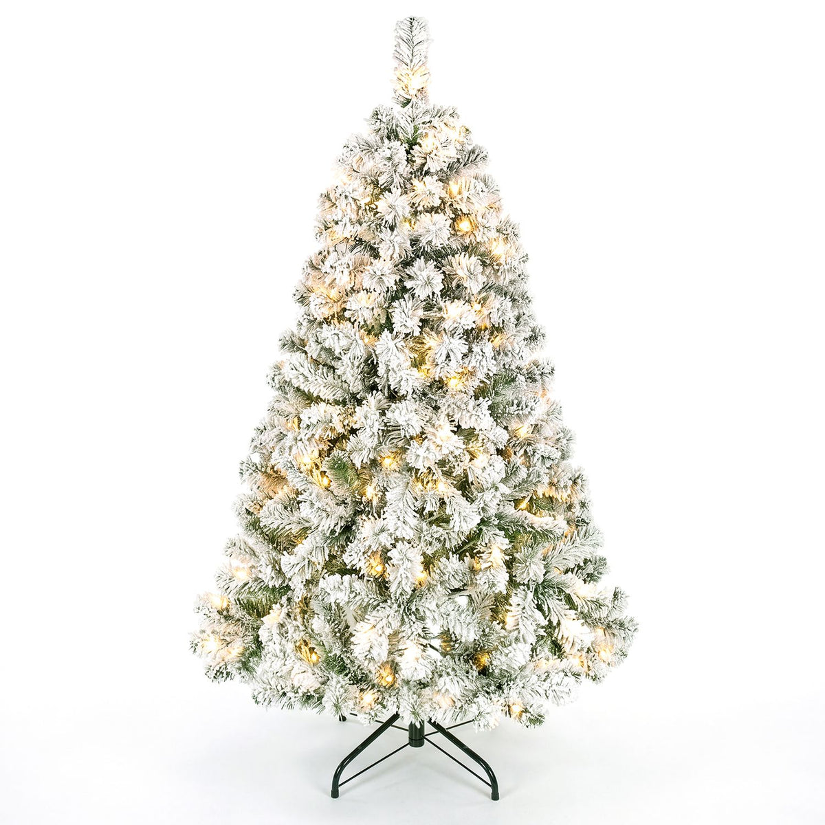 9/7.5/6/4.5 FT Pre-Lit Artificial Christmas Tree with 900/550/250/150 Warm White LED Lights