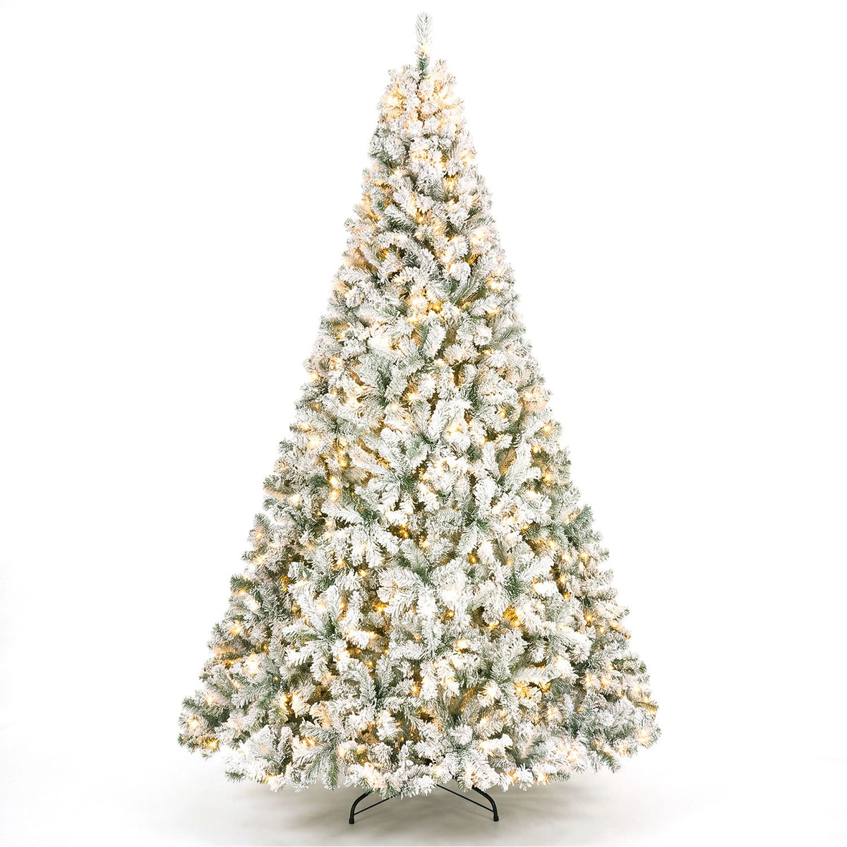 9/7.5/6/4.5 FT Pre-Lit Artificial Christmas Tree with 900/550/250/150 Warm White LED Lights