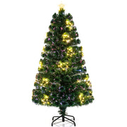 Pre-Lit Artificial Xmas Tree with Top Star and Branch Tips-4 FT - 5 Ft