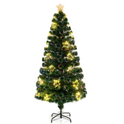 Pre-Lit Artificial Xmas Tree with Top Star and Branch Tips-4 FT - 6 Ft