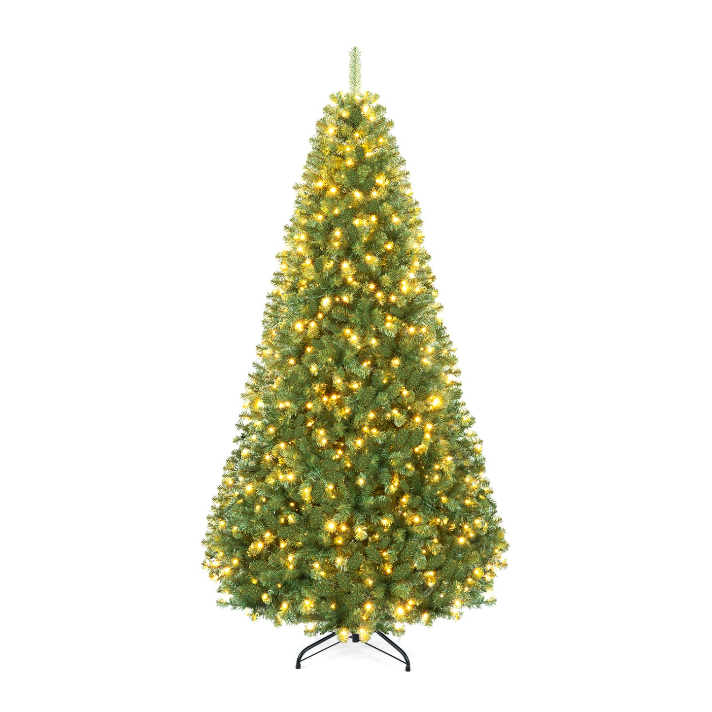 6-8 Ft Pre-Lit Artificial Christmas Tree with Remote Control