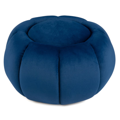 Pumpkin Ottoman with Hidden Storage and Removable Lid