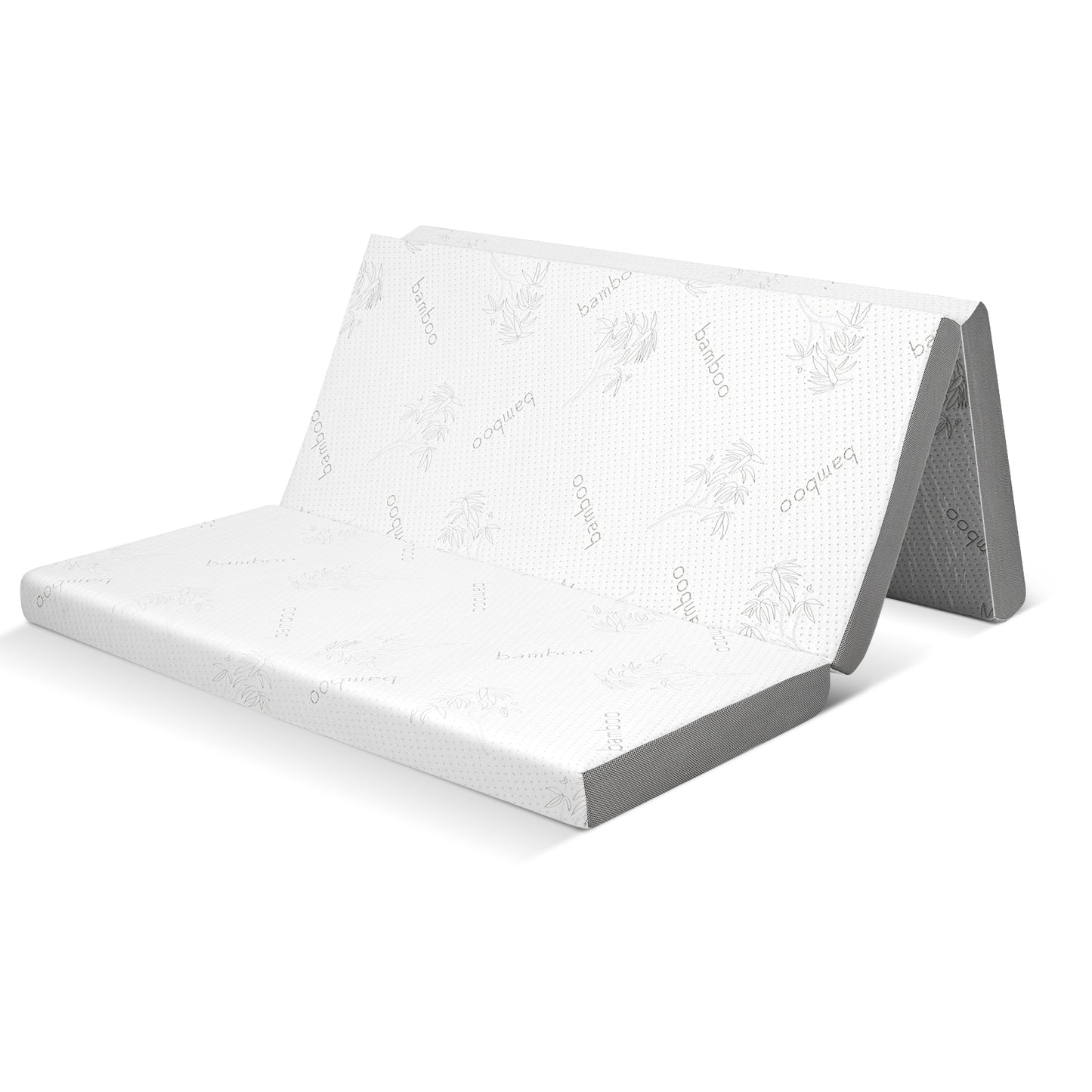 4 Inch Tri-fold Cooling Gel Memory Foam Mattress-Twin XL - Queen Size