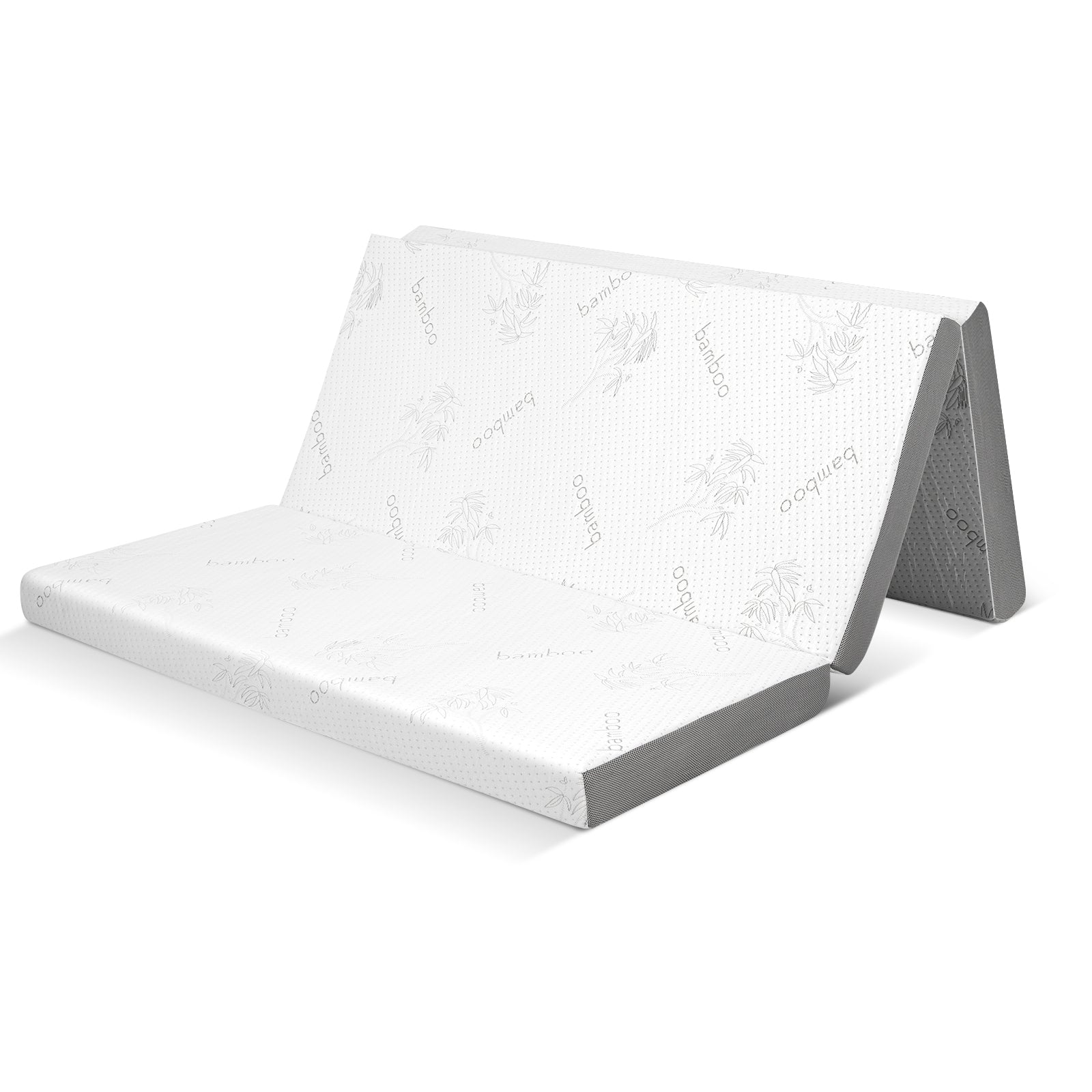 4 Inch Tri-fold Cooling Gel Memory Foam Mattress-Twin XL - Queen Size