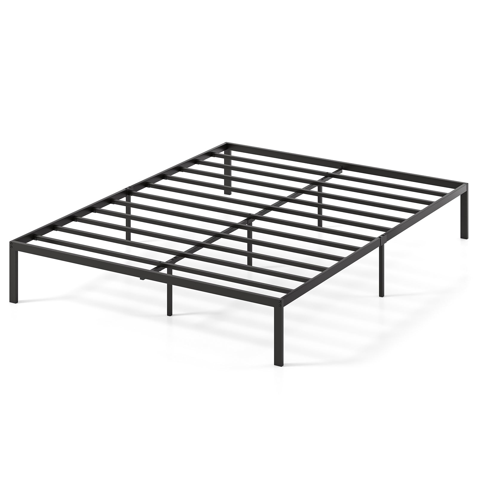 Full/Queen/King Size Metal Bed Frame Heavy Duty Support Slats Mattress Foundation-Queen Size - Queen Size
