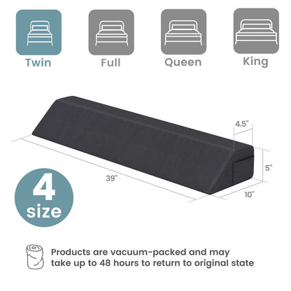 Bed Wedge Pillow with Storage Bag-Full Size - Twin Size