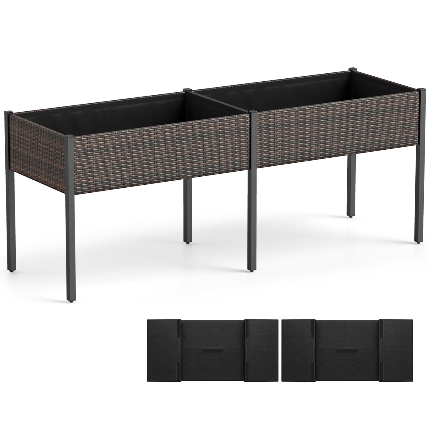 Raised Garden Bed with Legs and Removable Liner - 73 Inch