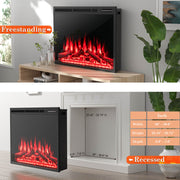 34/37" Recessed Electric Fireplace