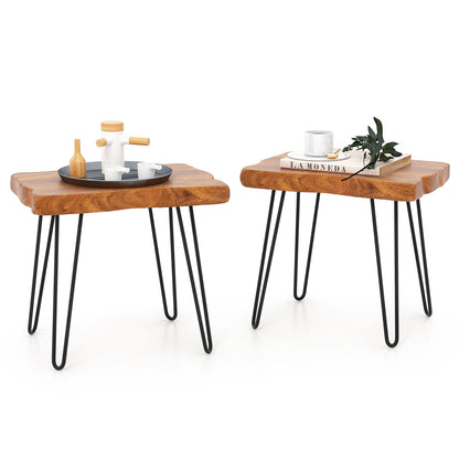 Rectangular Reclaimed Recycled Indonesia Teak Wood End Table