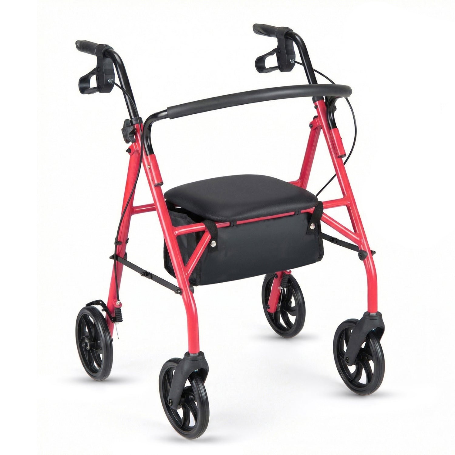 Rollator Walker with Seat and Height Adjustable Handles
