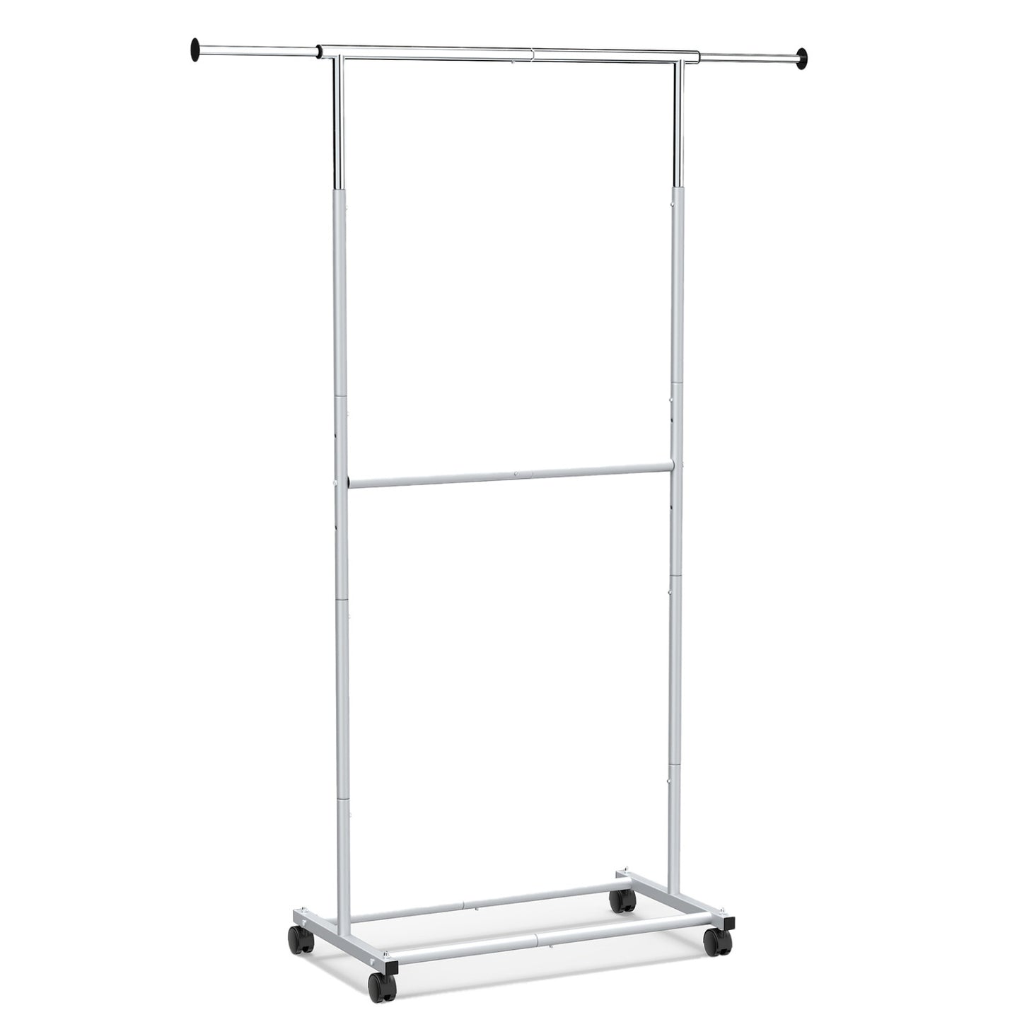 Rolling Clothes Rack Double