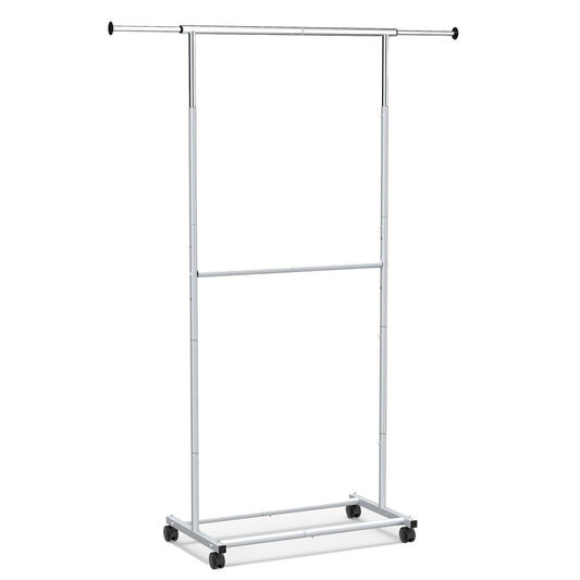 Rolling Clothes Rack Double