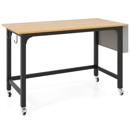Rolling Computer Desk with Lockable Wheels 48" x 24"