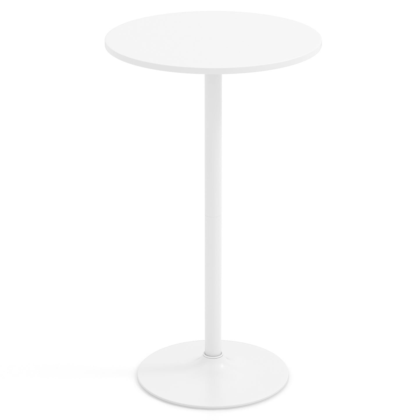 Round Bistro Table 40 Inch Bar Height Tall Coffee Cocktail Table-Set of 1