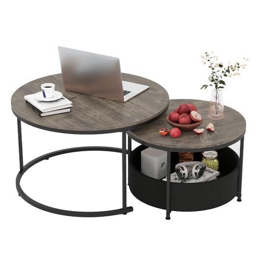 Round Coffee Table Set of 2