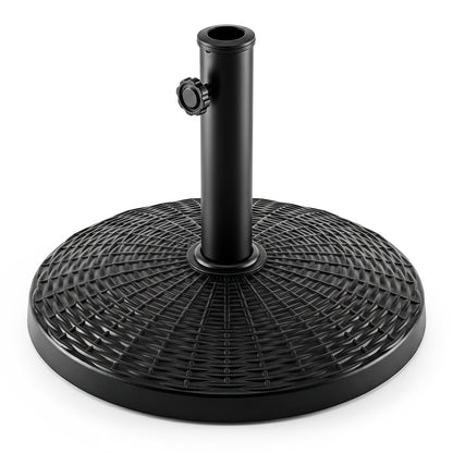 Patio Umbrella Base 22 lbs Resin Wicker Style