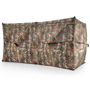See-Through Hunting Blind Panel with Dog Door Pop up Waterflow Blind for 1-3 People