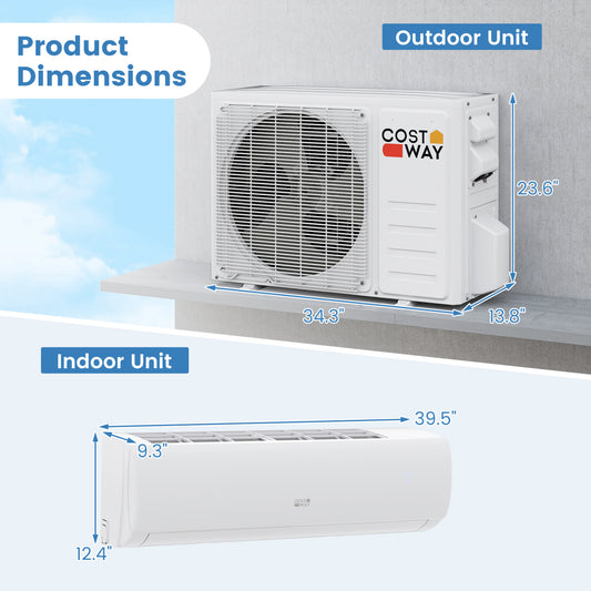 Serie EchoCool aire acondicionado split 23000 BTU 208/230V con Bomba de Calor